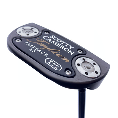 Used Scotty Cameron Teryllium T22 Fastback 1.5 Putter / 35.0 Inches