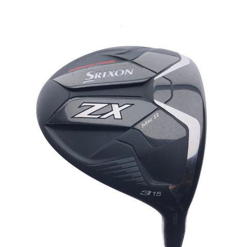 Used Srixon ZX MKII 3 Fairway Wood / 15.0 Degrees / Stiff Flex / VeloCore Blue