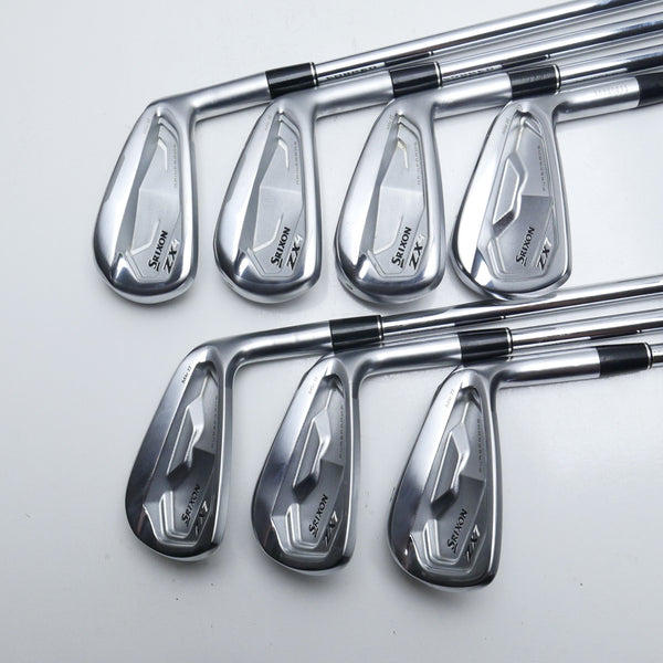 Used Srixon ZX4 & ZX7 MKII Combo Iron Set / 4 - PW / Regular Flex