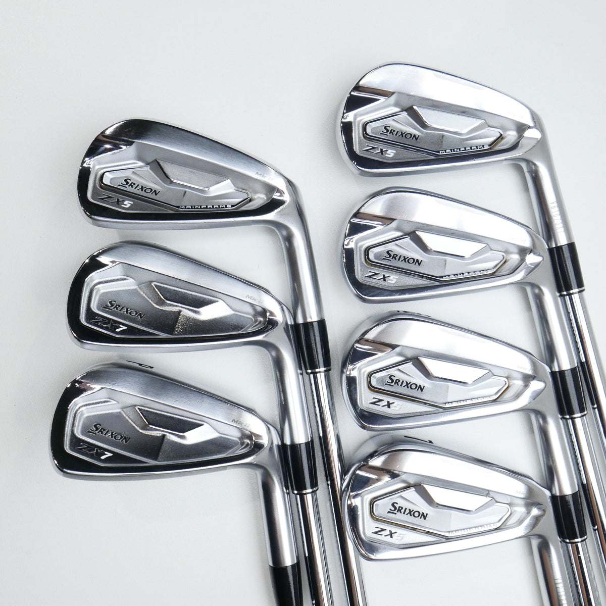 Used Srixon ZX5 MKII & ZX7 MKII Combo Set Iron Set / 4 - PW / X-Stiff Flex