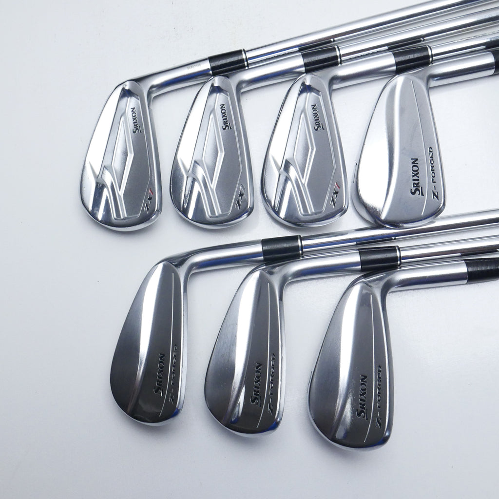 Used Srixon ZX7 & Z-Forged Combo Iron Set Iron Set / 4 - PW / Stiff Flex