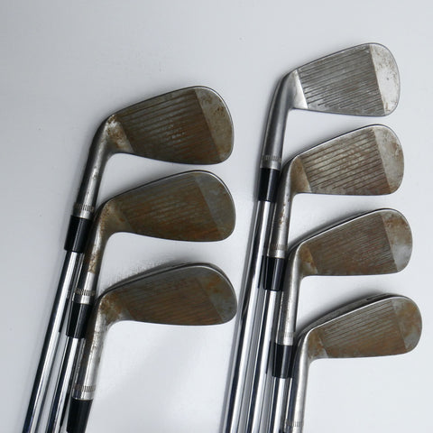 Used TOUR ISSUE Callaway Apex MB 2021 Raw Iron Set / 4 - PW / X-Stiff Flex