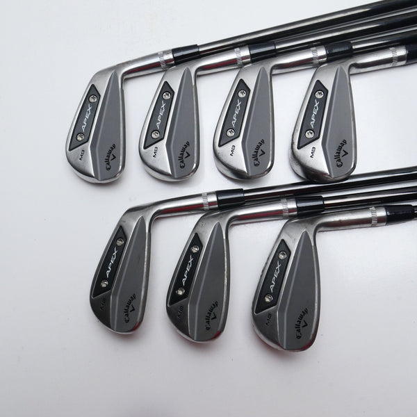 Used TOUR ISSUE Callaway Apex MB 2024 RAW Iron Set / 4 - PW / X-Stiff Flex