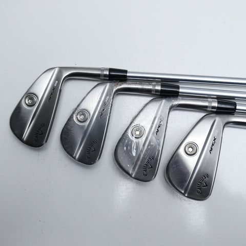 Used TOUR ISSUE Callaway Apex MB 21 Raw Iron Set / 3 - PW / Stiff Flex