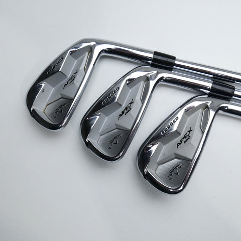 Used TOUR ISSUE Callaway Apex Pro 19 Iron Set / 4 - 9 IRON / Stiff Flex
