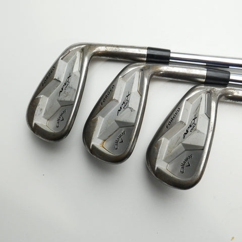 Used TOUR ISSUE Callaway Apex Pro 19 RAW Iron Set / 5 - PW / Stiff Flex