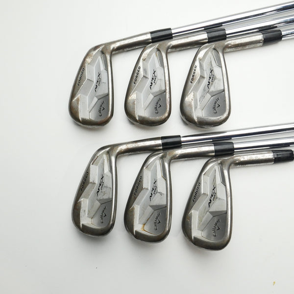 Used TOUR ISSUE Callaway Apex Pro 19 RAW Iron Set / 5 - PW / Stiff Flex