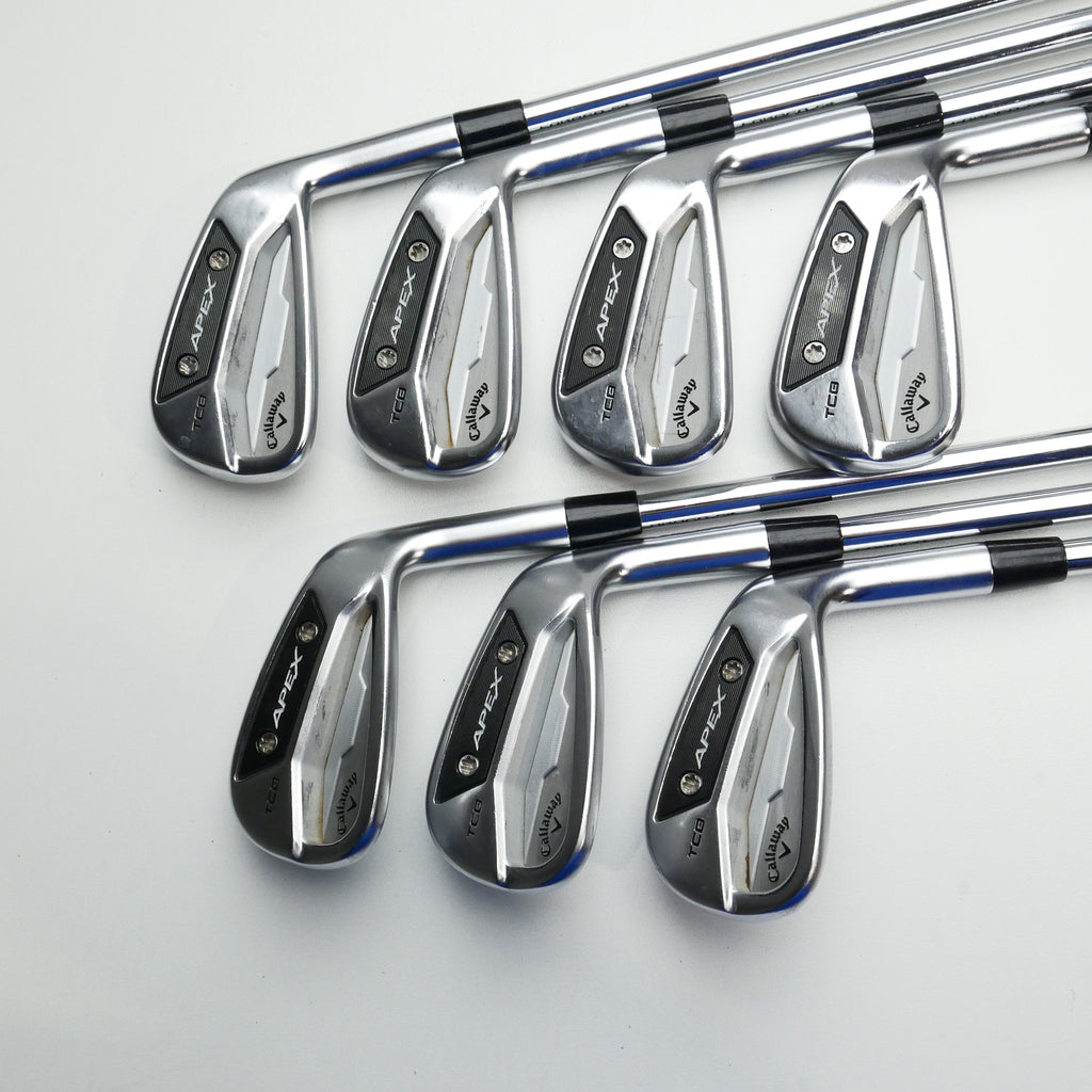 Used TOUR ISSUE Callaway Apex TCB Forged 24 Iron Set / 4 - PW / X-Stiff Flex
