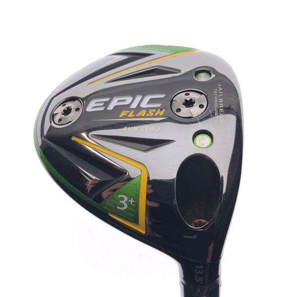 Used TOUR ISSUE Callaway EPIC Flash Sub Zero 3+ Fairway Wood / 13.5 Deg / Stiff