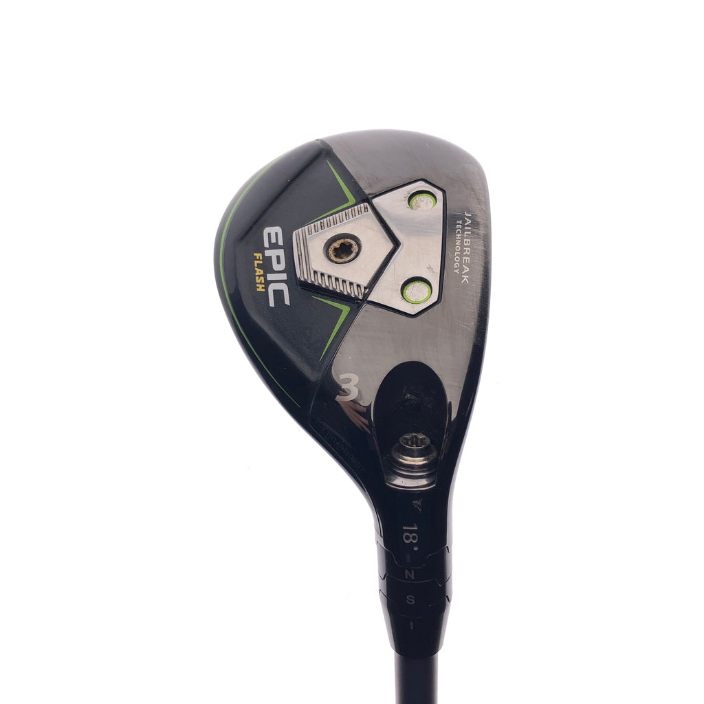 Used TOUR ISSUE Callaway Epic Flash 3 Hybrid / 18 Degrees / X-Stiff Flex