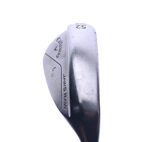 Used TOUR ISSUE Callaway Jaws Raw 2022 Gap Wedge / 52.0 Degrees / X-Stiff Flex