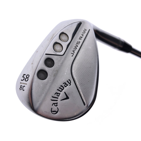 Used TOUR ISSUE Callaway Jaws Raw 2022 Lob Wedge / 58.0 Degrees / Stiff Flex