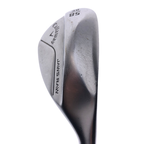 Used TOUR ISSUE Callaway Jaws Raw 2022 Lob Wedge / 58.0 Degrees / Stiff Flex