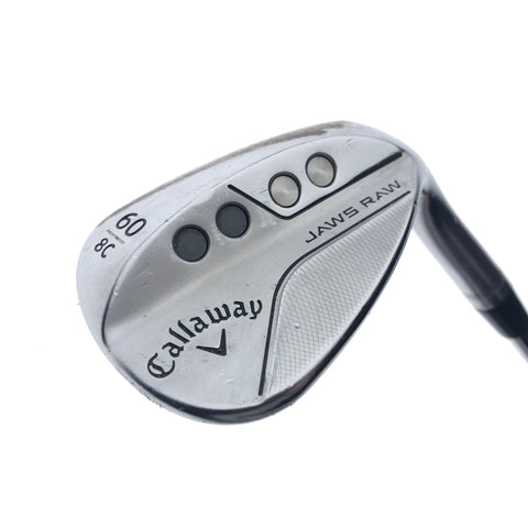 Used TOUR ISSUE Callaway Jaws Raw 2022 Lob Wedge / 60.0 Degrees / Stiff Flex