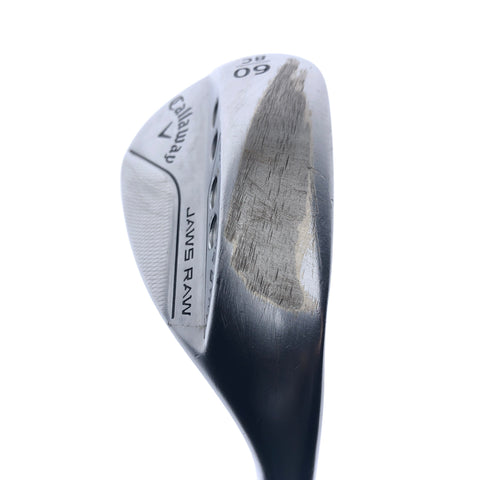 Used TOUR ISSUE Callaway Jaws Raw 2022 Lob Wedge / 60.0 Degrees / Stiff Flex