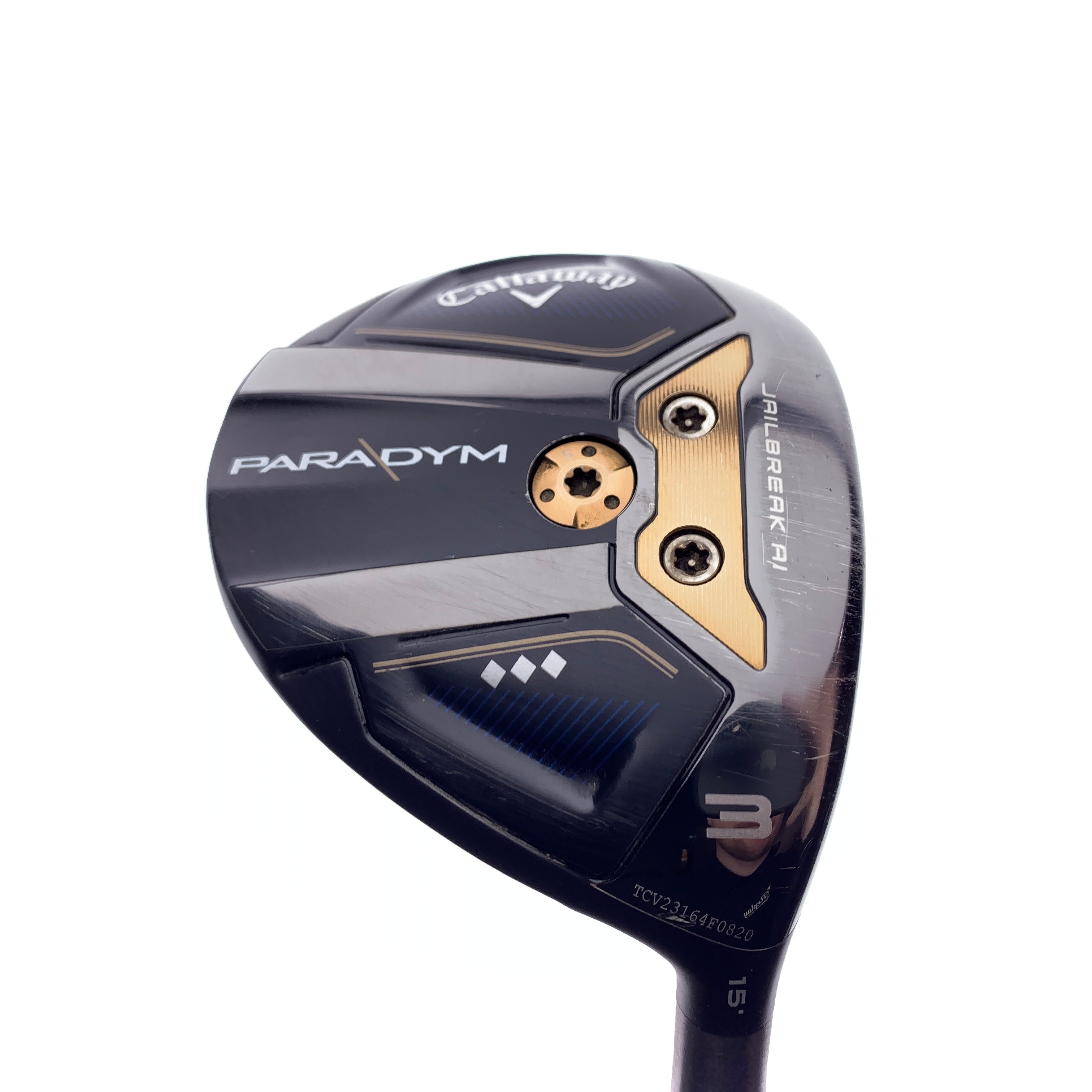 Used TOUR ISSUE Callaway Paradym Triple Diamond 3 Fairway Wood/15 Deg/Stiff Flex