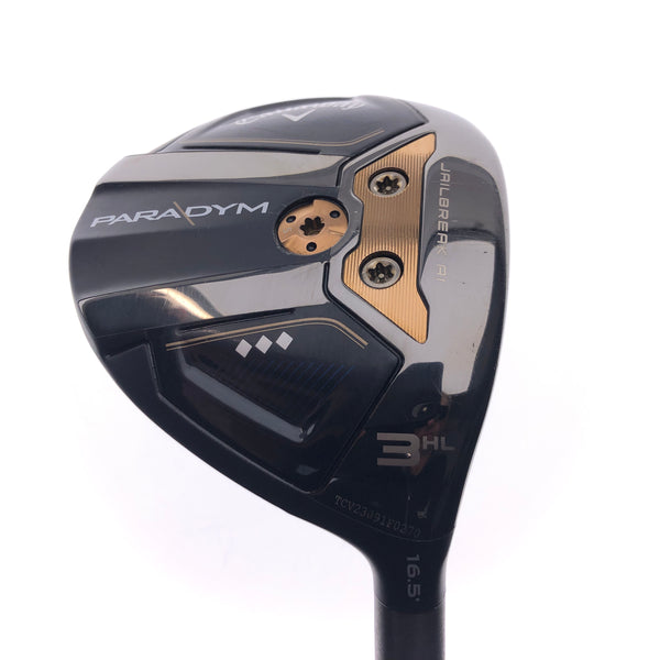 Used TOUR ISSUE Callaway Paradym Triple Diamond 3 HL F'W / 16.5 Deg / X-Stiff