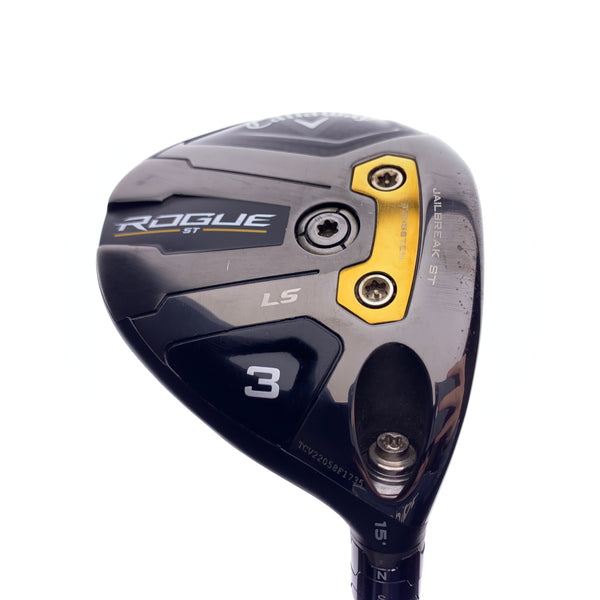 Used TOUR ISSUE Callaway Rogue ST LS 3 Fairway Wood / 15 Degrees / Stiff Flex