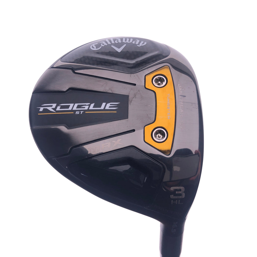 Used TOUR ISSUE Callaway Rogue ST MAX 3 HL Fairway / 16.5 Degree / TX-Stiff Flex