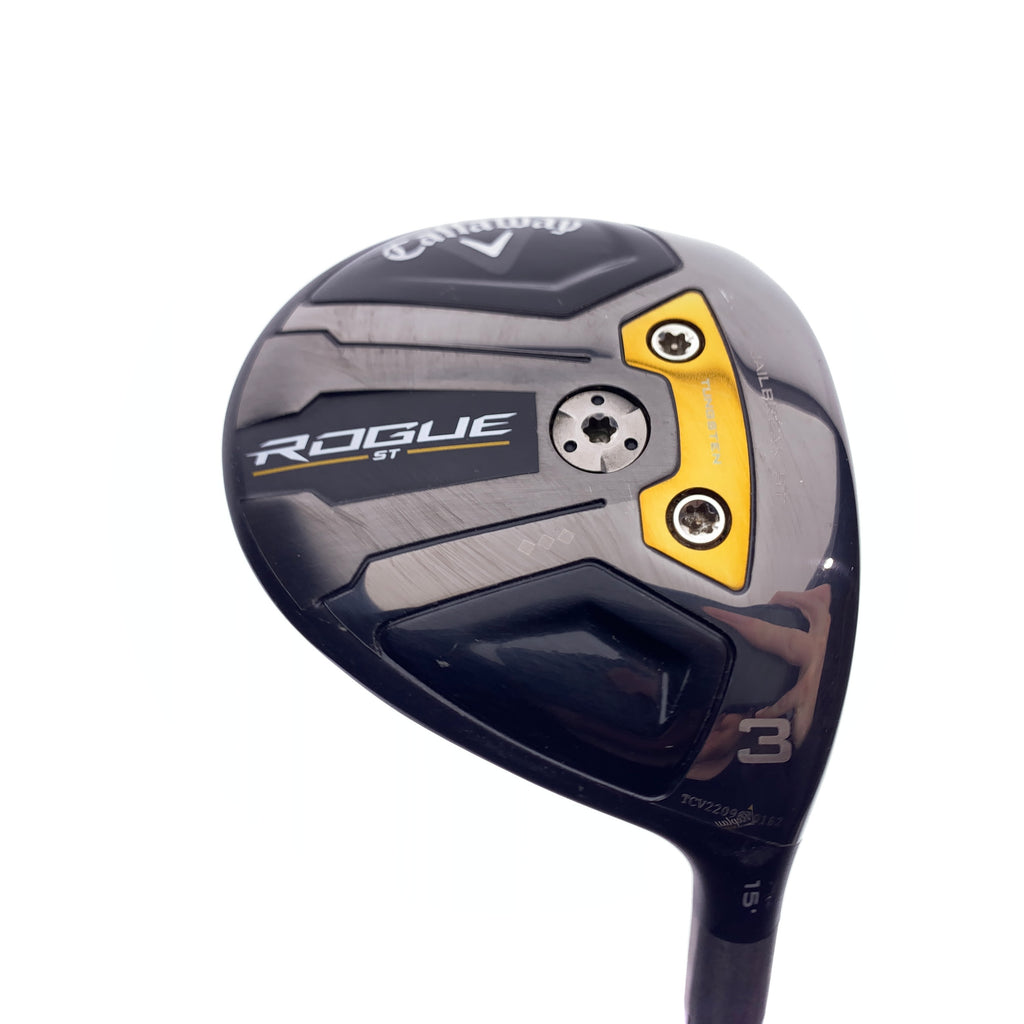 Used TOUR ISSUE Callaway Rogue ST Triple Diamond 3 Fairway Wood / 15 Deg / Stiff