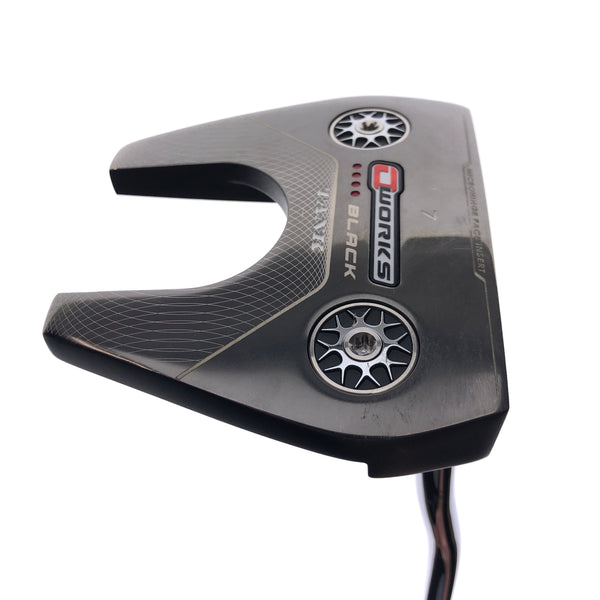 Used TOUR ISSUE Odyssey O-Works Black 7 Tank Putter / 32.5 Inches