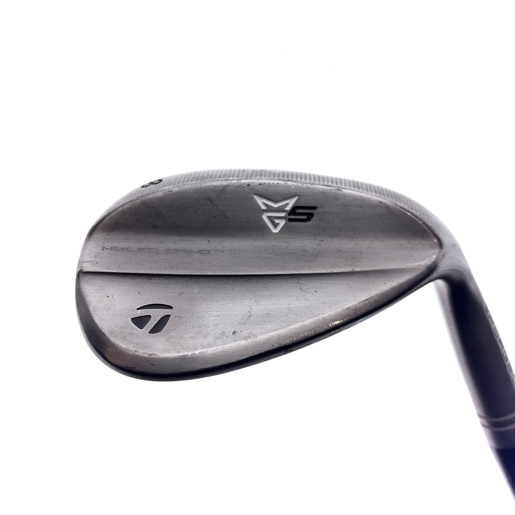 Used TOUR ISSUE TaylorMade MG5 Forged Raw Lob Wedge / 58.0 Degrees / Wedge Flex