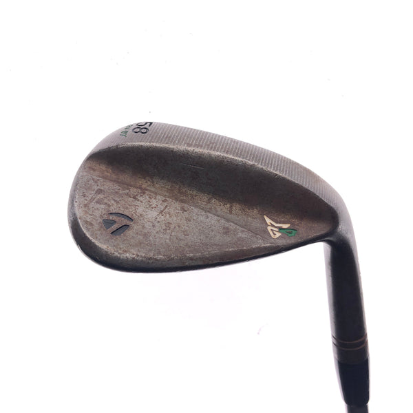 Used TOUR ISSUE TaylorMade Milled Grind 4 Lob Wedge / 58.0 Degrees / Stiff Flex