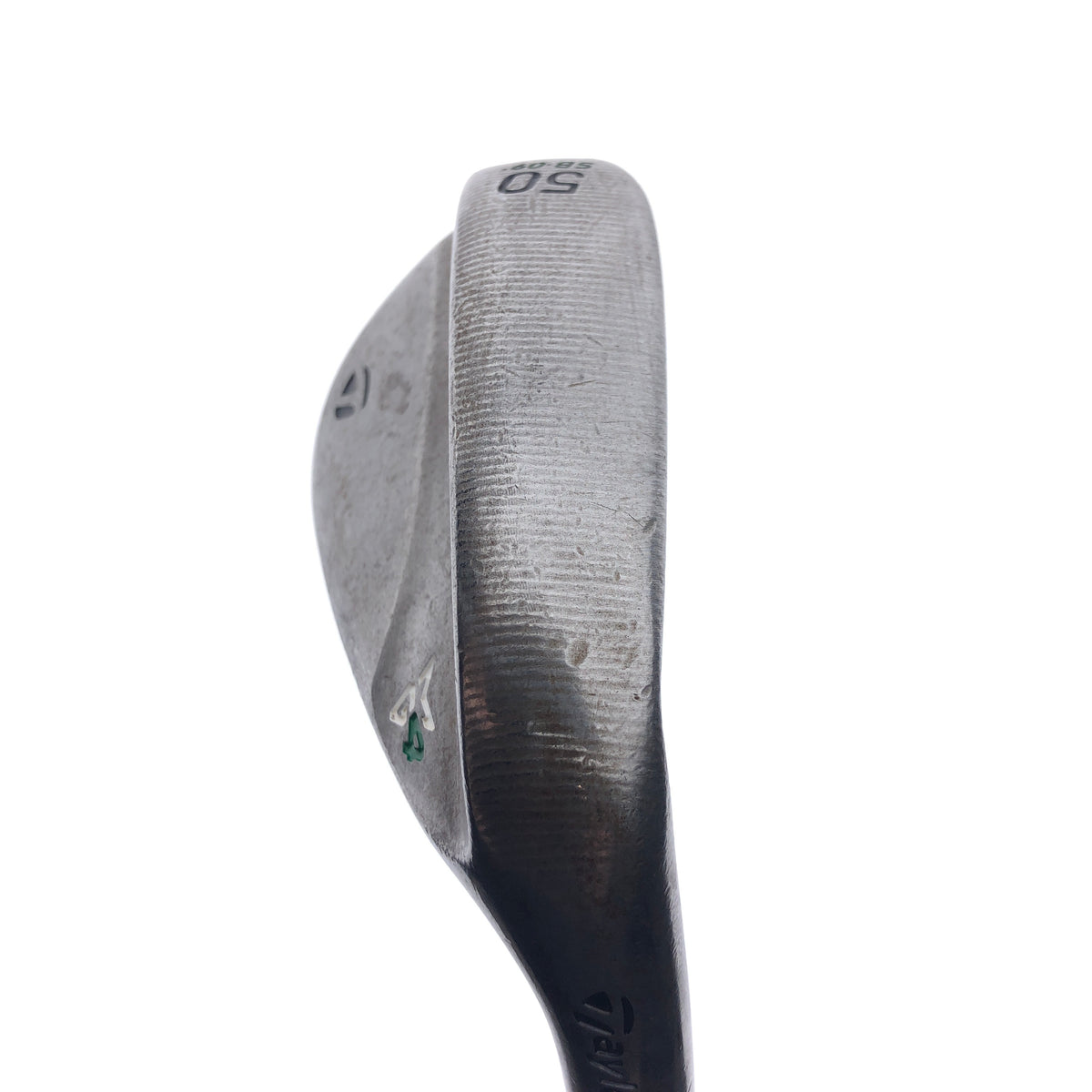 Used TOUR ISSUE TaylorMade Milled Grind 4 Raw Gap Wedge / 50.0 Degrees / Stiff