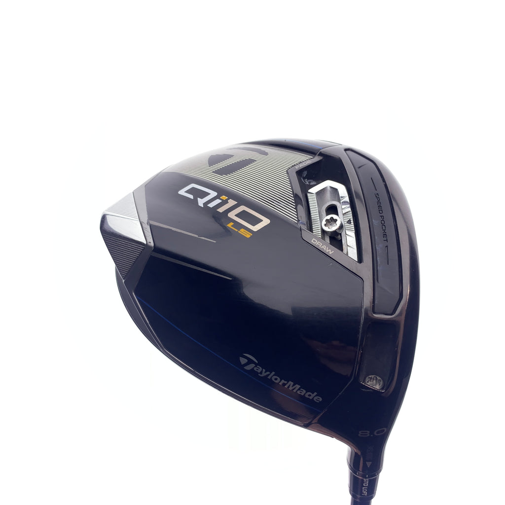 Used TOUR ISSUE TaylorMade Qi10 LS Driver / 8.0 Degrees/ Stiff Flex