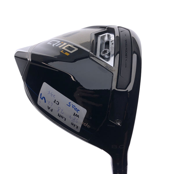 Used TOUR ISSUE TaylorMade Qi10 LS Driver / 8.0 Degrees / Stiff Flex