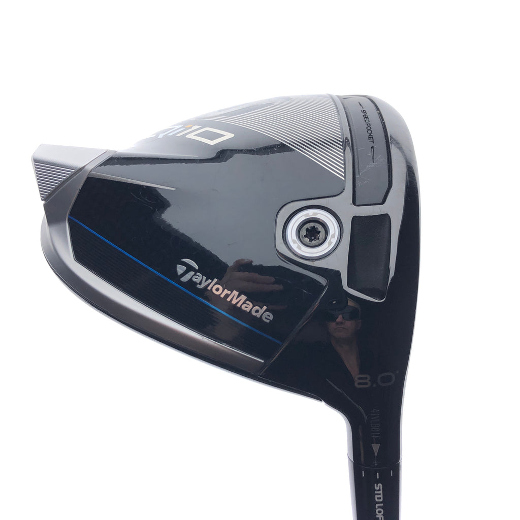 Used TOUR ISSUE TaylorMade Qi10 V2 Dot Driver / 8.0 Degrees / Stiff Flex