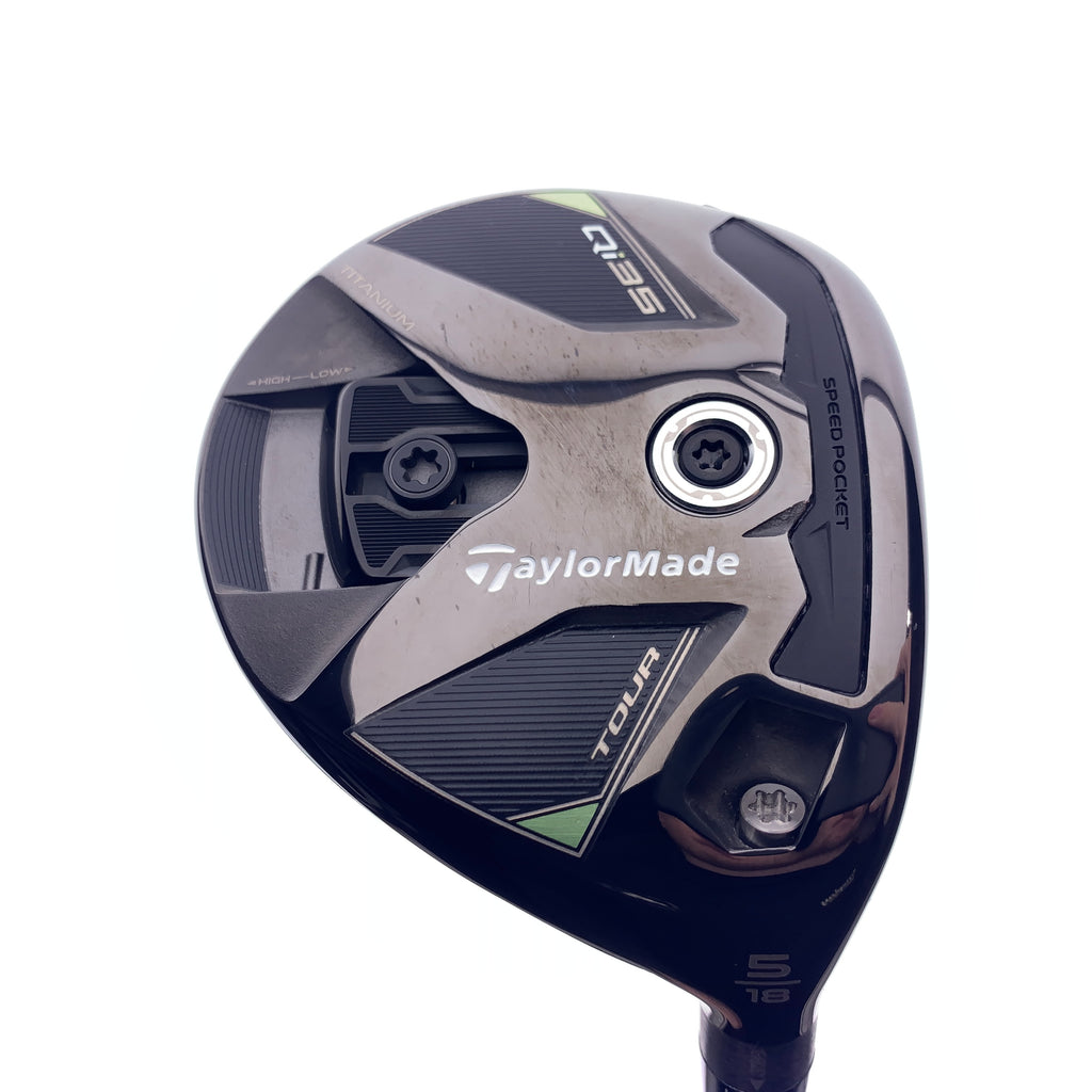 Used TOUR ISSUE TaylorMade Qi35 Tour 5 Fairway Wood / 18 Degrees / TX Flex