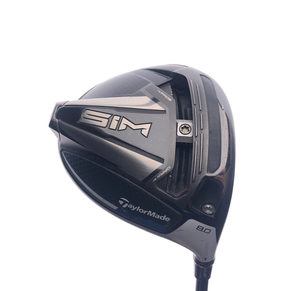 Used TOUR ISSUE TaylorMade SIM Driver / 8.0 Degrees / X-Stiff Flex