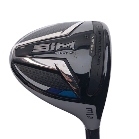 Used TOUR ISSUE TaylorMade SIM Max 3 Fairway Wood / 15 Degrees / Stiff Flex