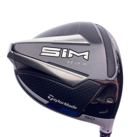 Used TOUR ISSUE TaylorMade SIM Max Driver / 9.0 Degrees / X-Stiff Flex
