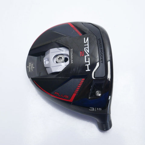 Used TOUR ISSUE TaylorMade Stealth 2 Plus 3 Fairway Wood HEAD ONLY / 15 Degrees