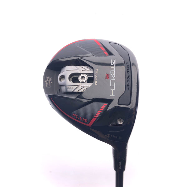 Used TOUR ISSUE TaylorMade Stealth 2 Plus 4 Wood / 16.5 Degrees / Stiff Flex
