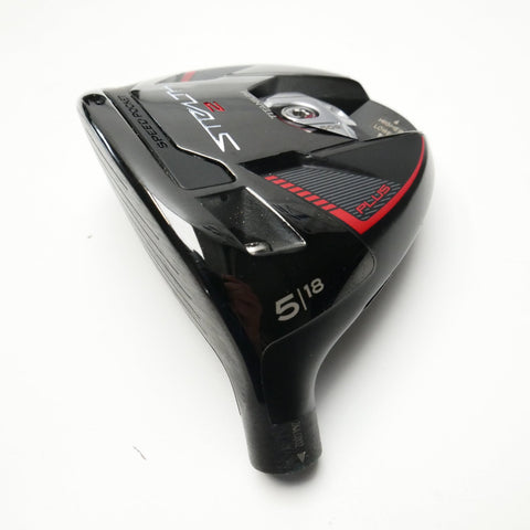 Used TOUR ISSUE TaylorMade Stealth 2 Plus 5 Wood Head / 18 Degree / Left-Handed