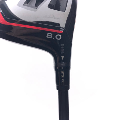 Used TOUR ISSUE TaylorMade Stealth Plus Driver / 8.0 Degrees / Stiff Flex