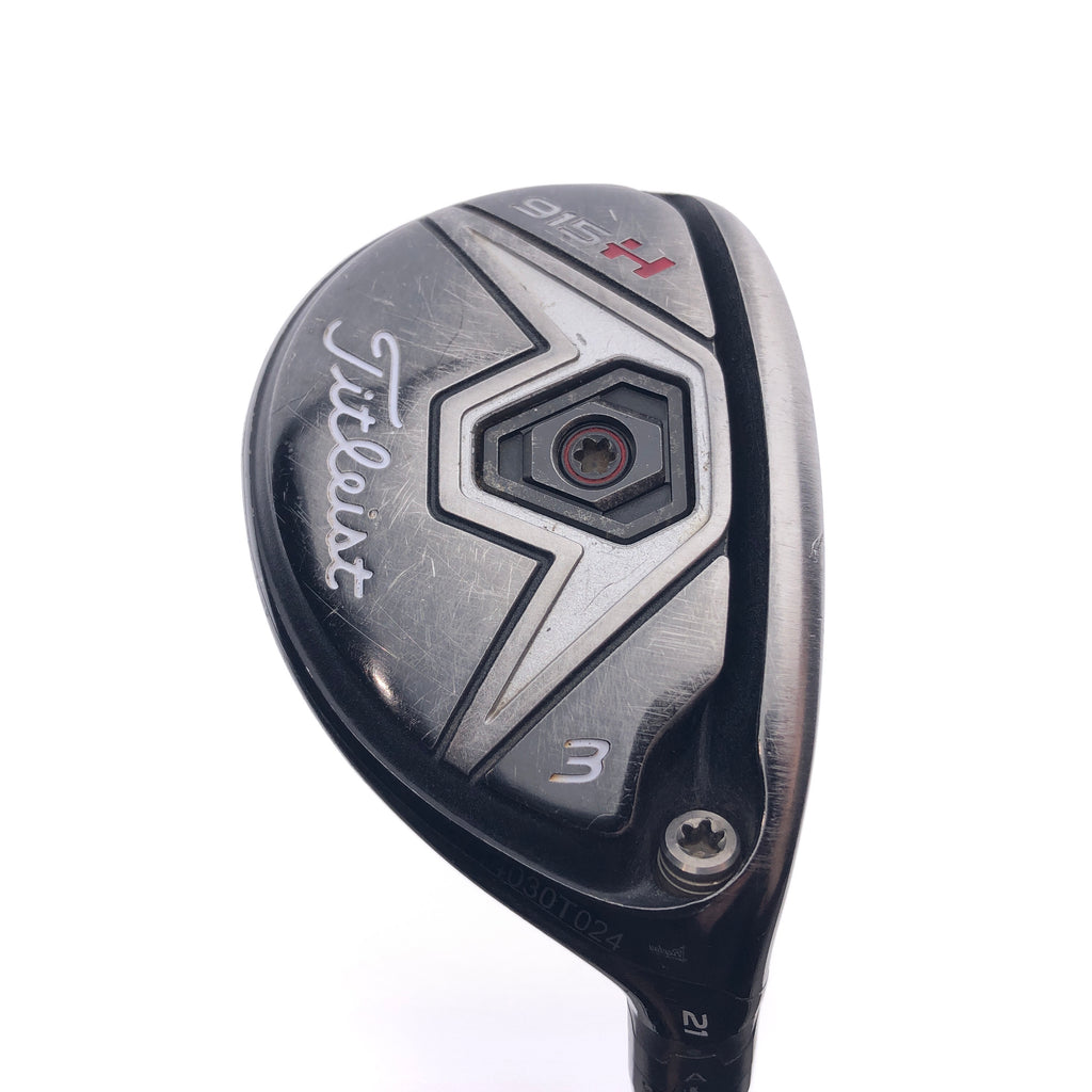 Used TOUR ISSUE Titleist 915 H 3 Hybrid / 21 Degrees / Stiff Flex