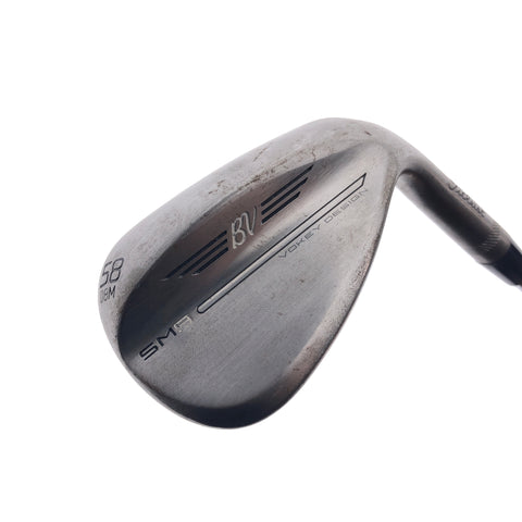 Used TOUR ISSUE Titleist SM9 RAW Lob Wedge / 58.0 Degrees / Regular Flex