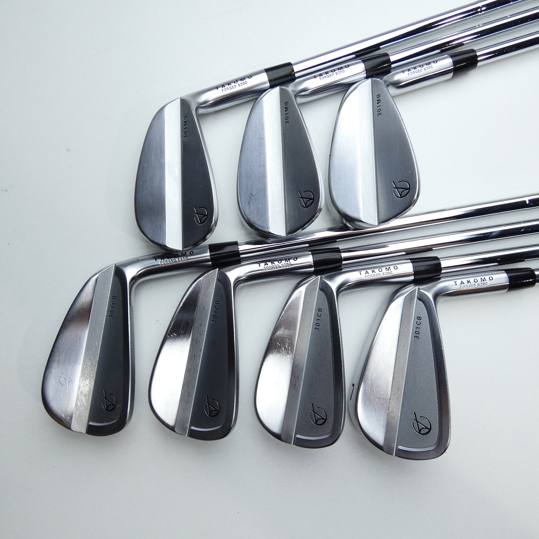 Used Takomo 301 CB & 301 MB Combo Set Iron Set / 4 - PW / Regular Flex