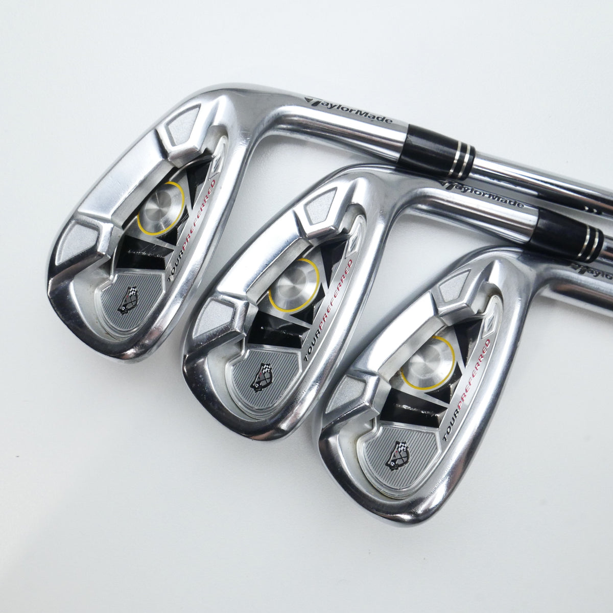 Used TaylorMade 2009 Tour Preferred Iron Set / 4 - PW / Stiff Flex ( NO 7 IRON )