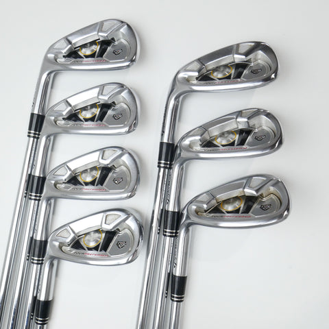 Used TaylorMade 2009 Tour Preferred Iron Set / 5 - SW / Stiff Flex / Left-Handed