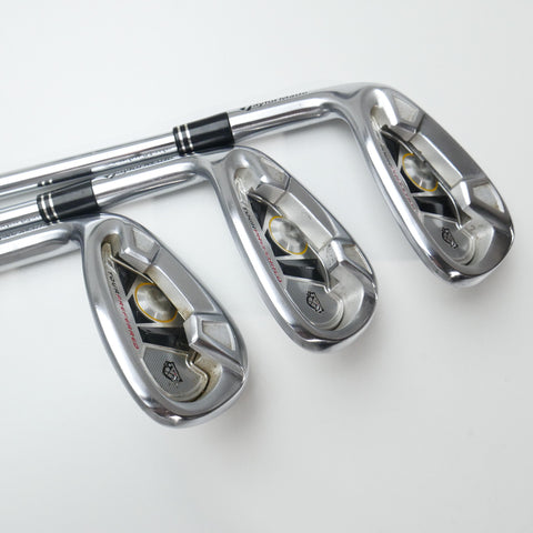 Used TaylorMade 2009 Tour Preferred Iron Set / 5 - SW / Stiff Flex / Left-Handed