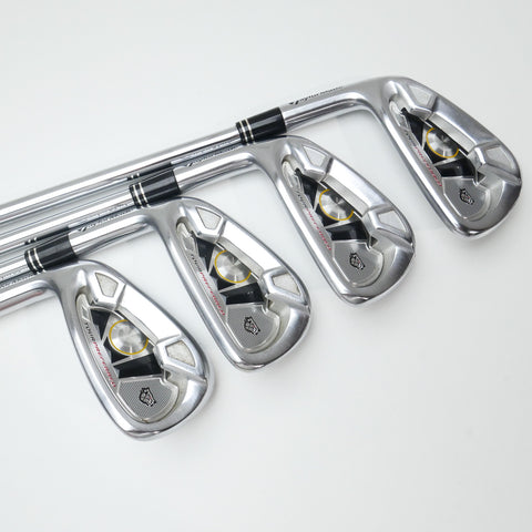 Used TaylorMade 2009 Tour Preferred Iron Set / 5 - SW / Stiff Flex / Left-Handed