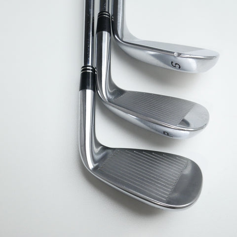 Used TaylorMade 2009 Tour Preferred Iron Set / 5 - SW / Stiff Flex / Left-Handed