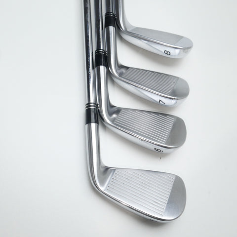 Used TaylorMade 2009 Tour Preferred Iron Set / 5 - SW / Stiff Flex / Left-Handed