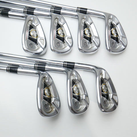Used TaylorMade 2009 Tour Preferred Iron Set / 5 - SW / Stiff Flex / Left-Handed