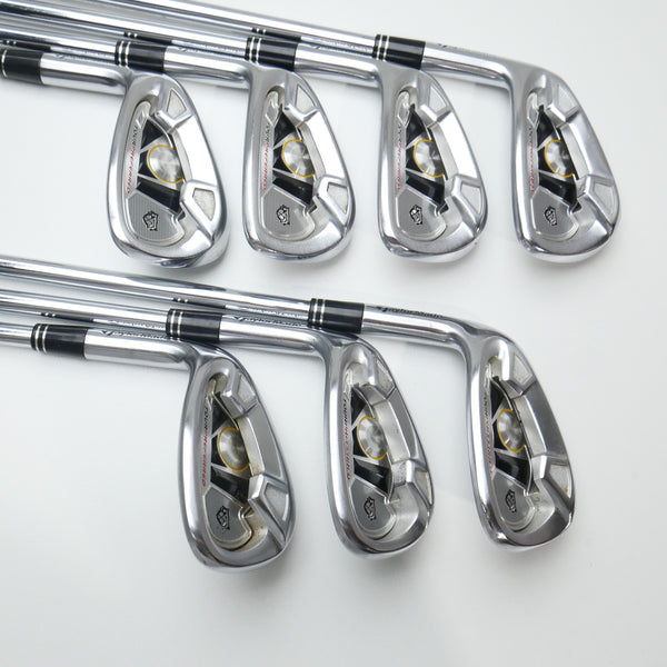 Used TaylorMade 2009 Tour Preferred Iron Set / 5 - SW / Stiff Flex / Left-Handed